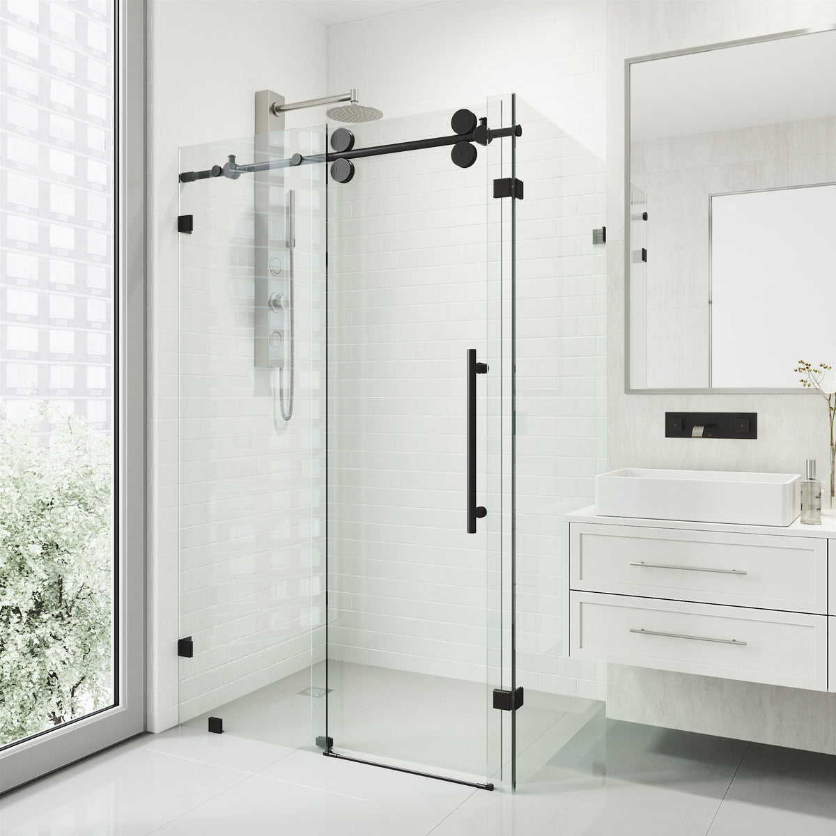 Elan Winslow Frameless Rectangle Shower Enclosure
