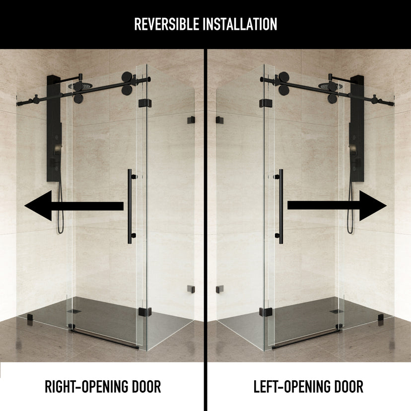 Elan Winslow Frameless Rectangle Shower Enclosure