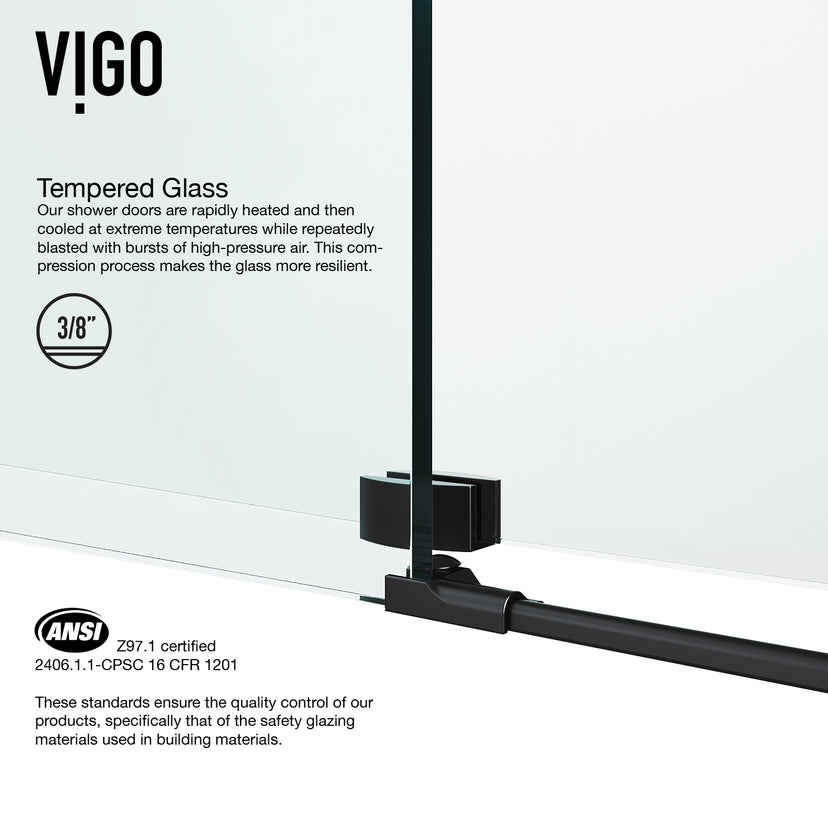 Elan Winslow Frameless Rectangle Shower Enclosure
