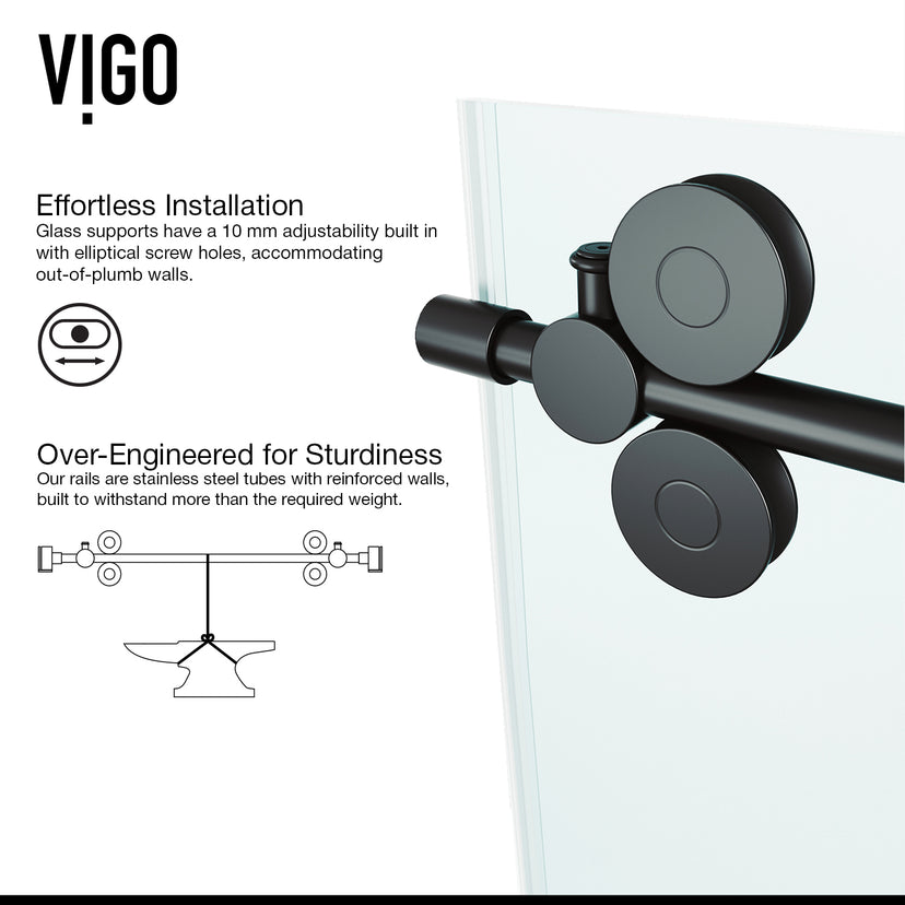 Elan Winslow Frameless Rectangle Shower Enclosure