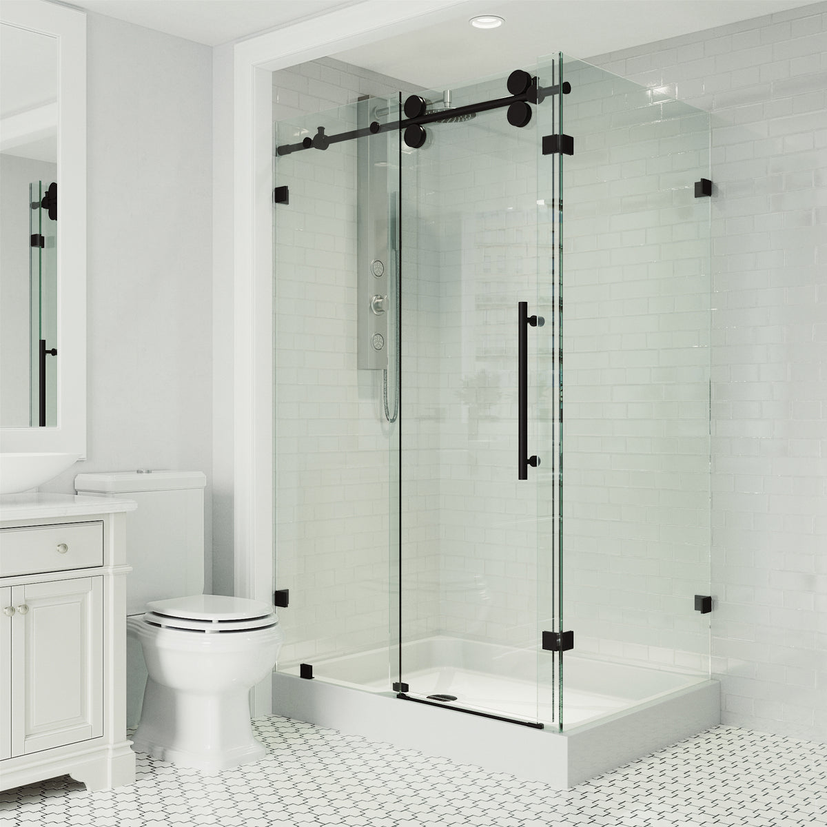 Elan Winslow Frameless Rectangle Shower Enclosure