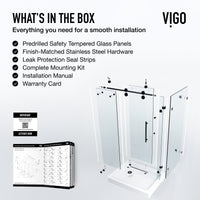 Elan Winslow Frameless Rectangle Shower Enclosure
