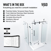 Elan Winslow Frameless Rectangle Shower Enclosure