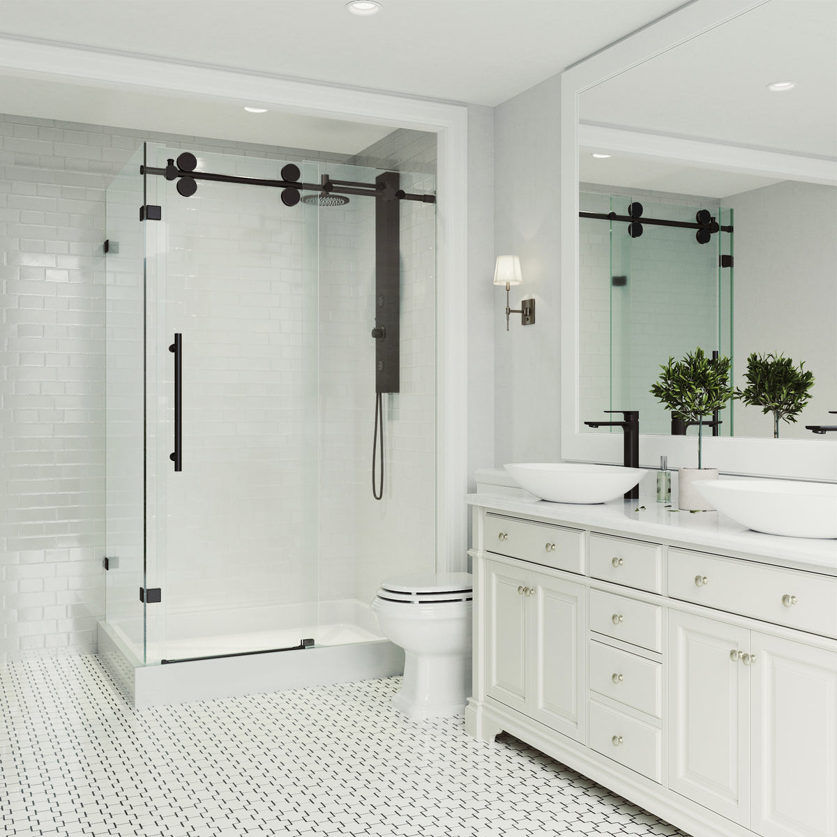 Elan Winslow Frameless Rectangle Shower Enclosure