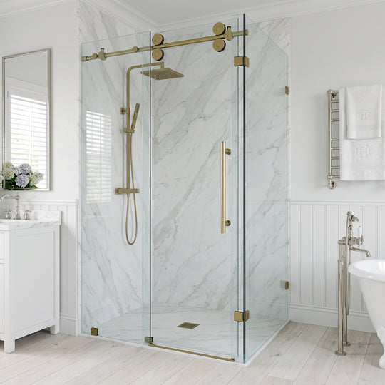 Elan Winslow Frameless Rectangle Shower Enclosure