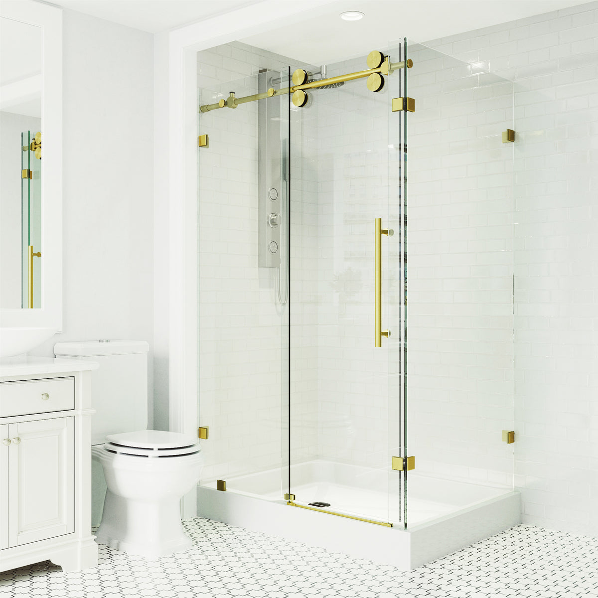 Elan Winslow Frameless Rectangle Shower Enclosure