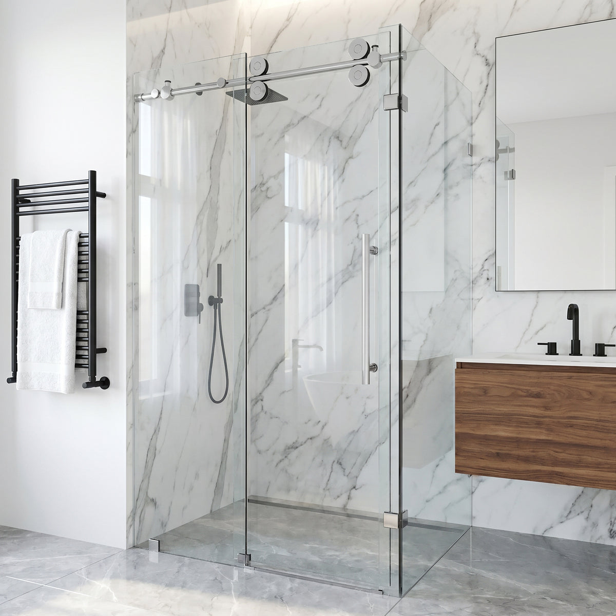 Elan Winslow Frameless Rectangle Shower Enclosure