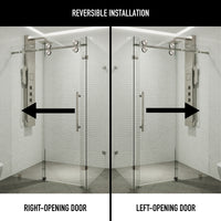 Elan Winslow Frameless Rectangle Shower Enclosure