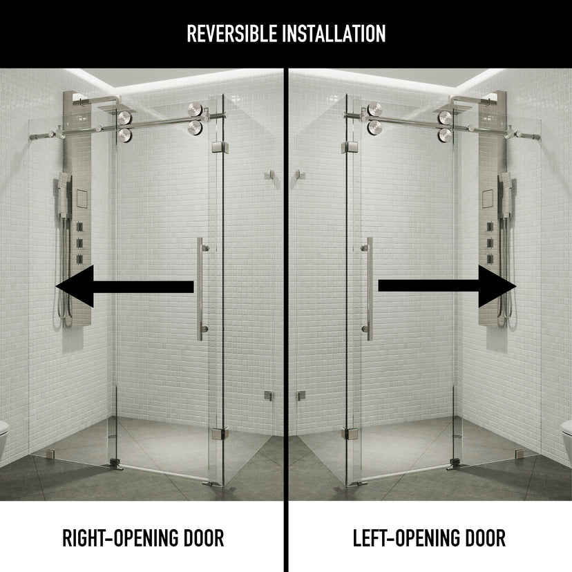 Elan Winslow Frameless Rectangle Shower Enclosure