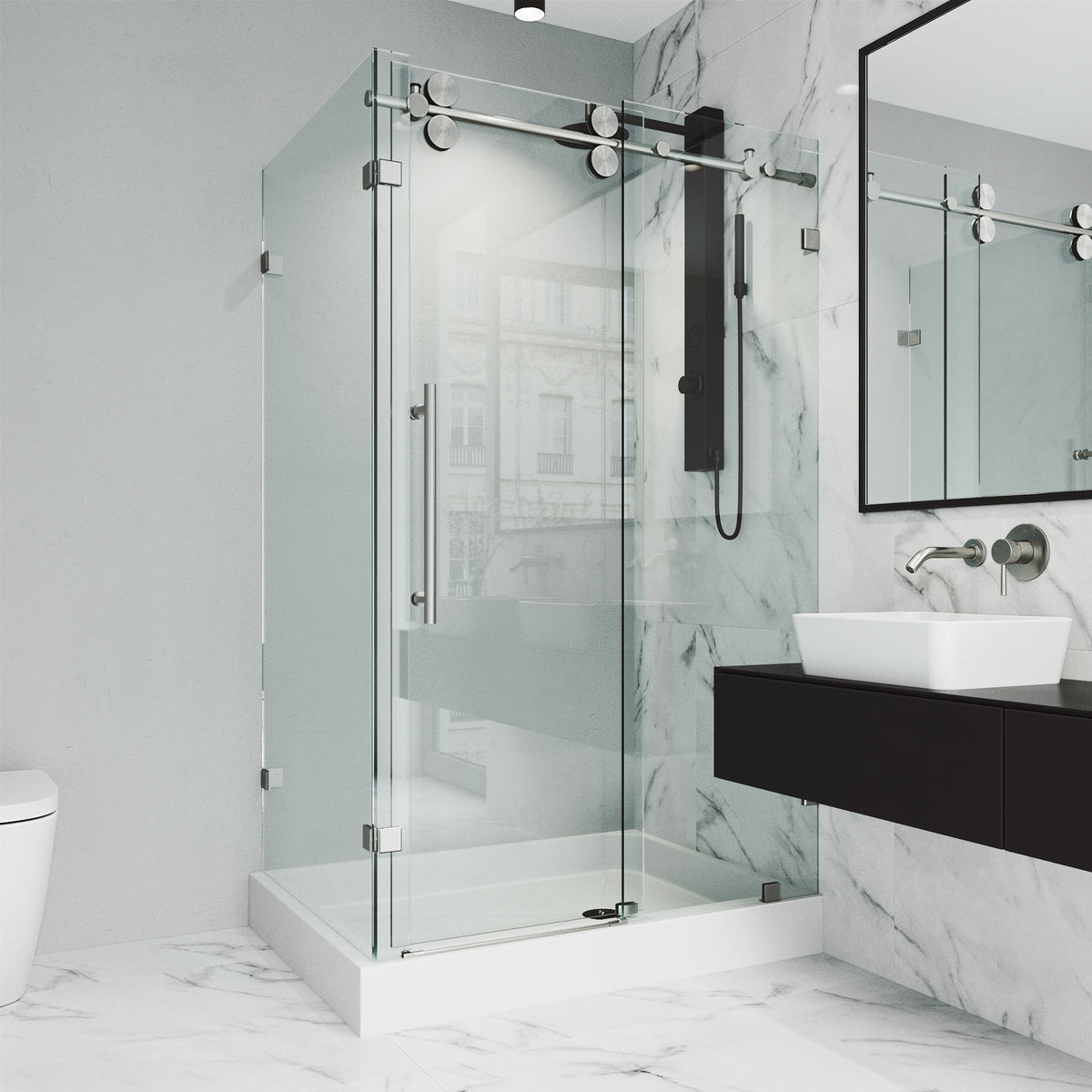 Elan Winslow Frameless Rectangle Shower Enclosure