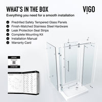 Elan Winslow Frameless Rectangle Shower Enclosure
