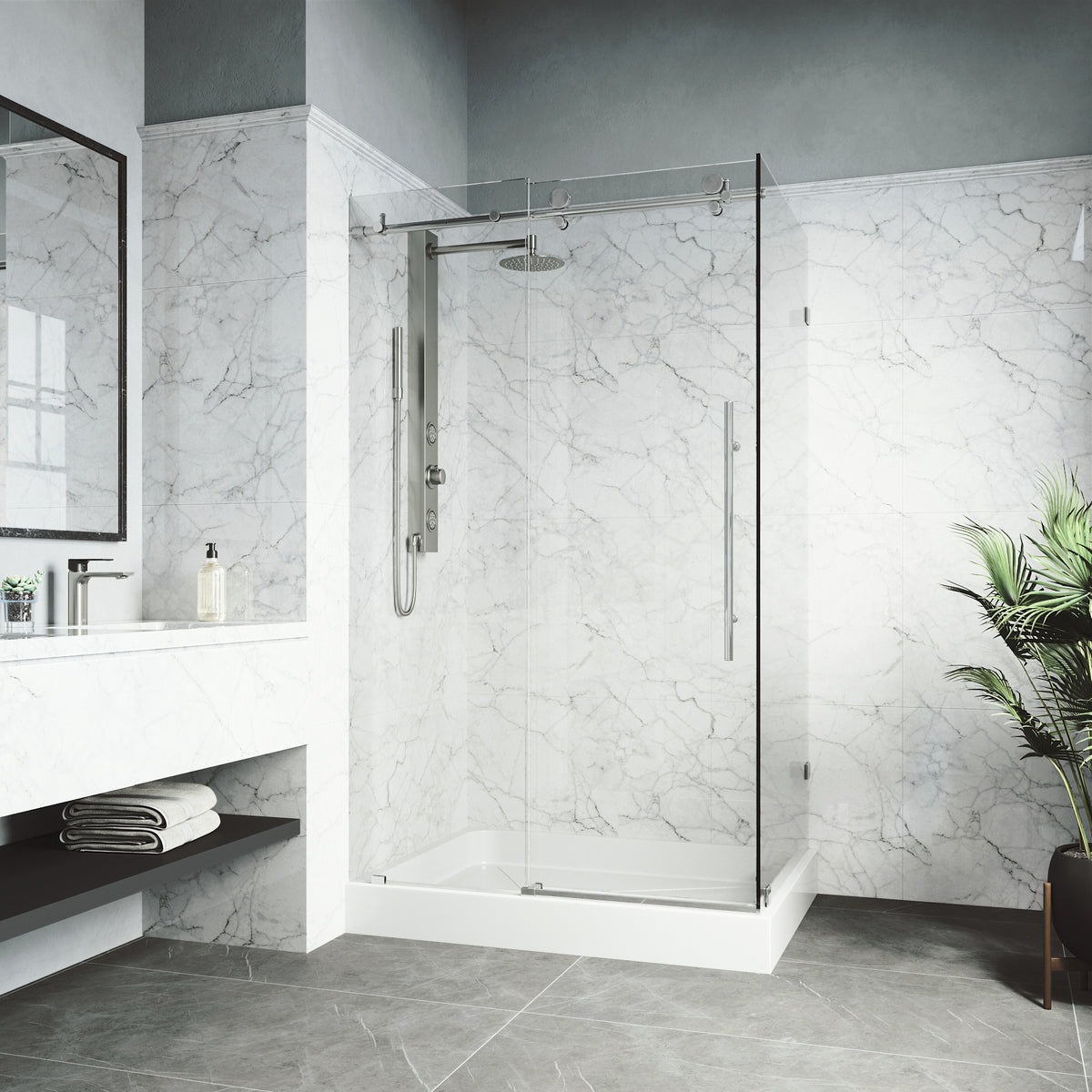 Elan E-Class Frameless Rectangle Shower Enclosure