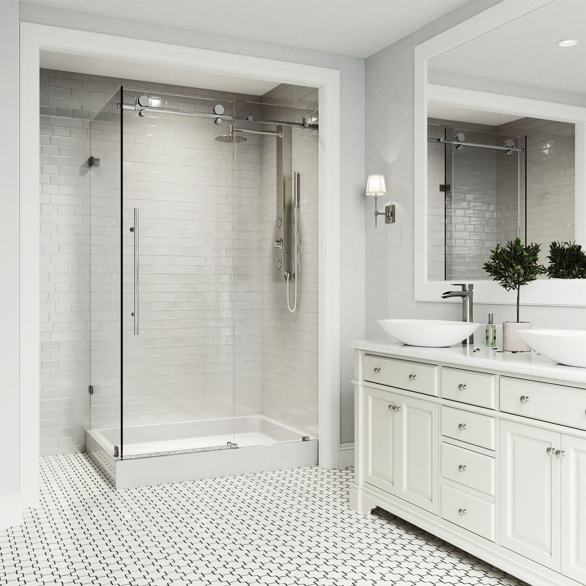 Elan E-Class Frameless Rectangle Shower Enclosure