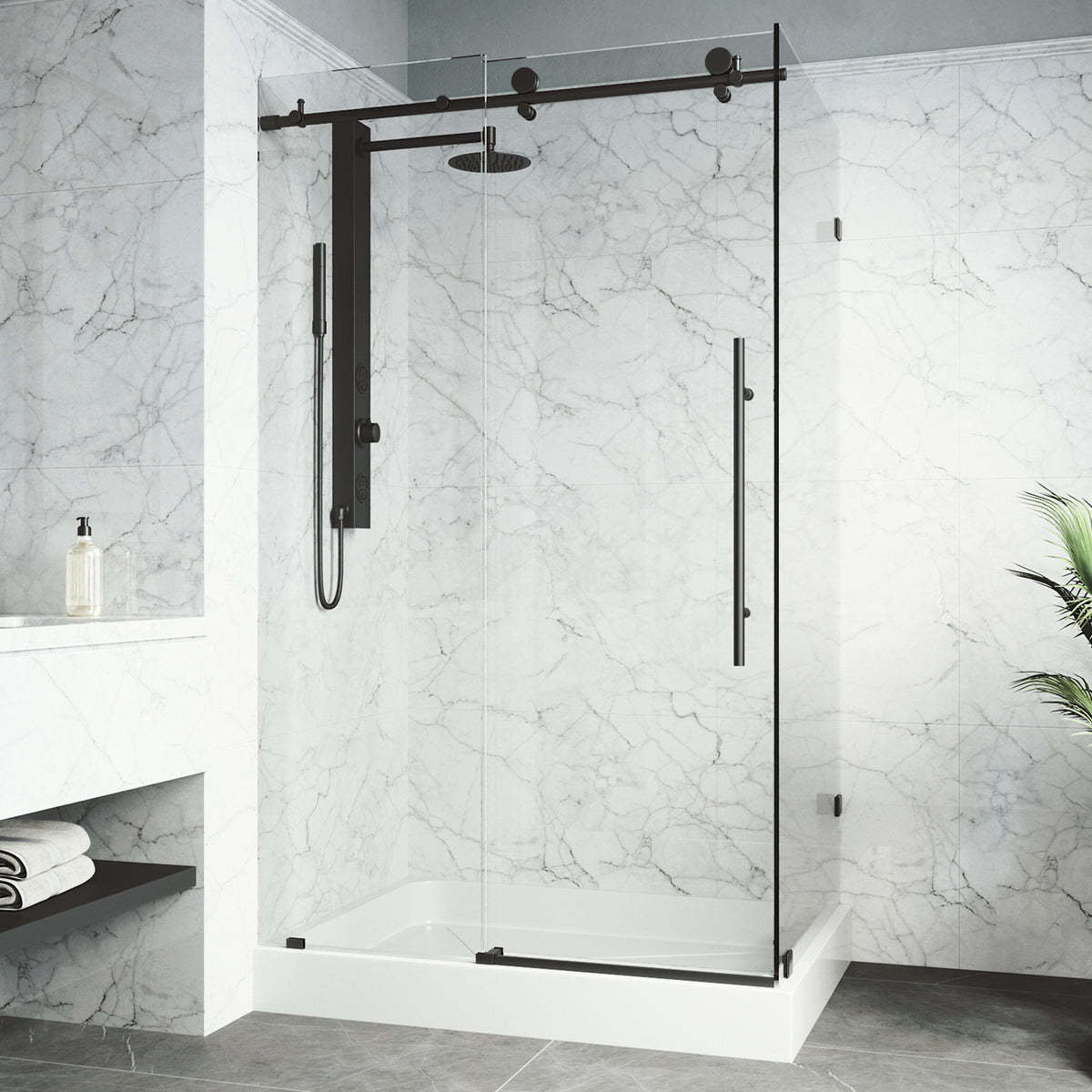 Elan E-Class Frameless Rectangle Shower Enclosure