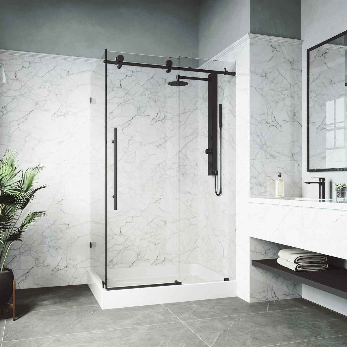 Elan E-Class Frameless Rectangle Shower Enclosure