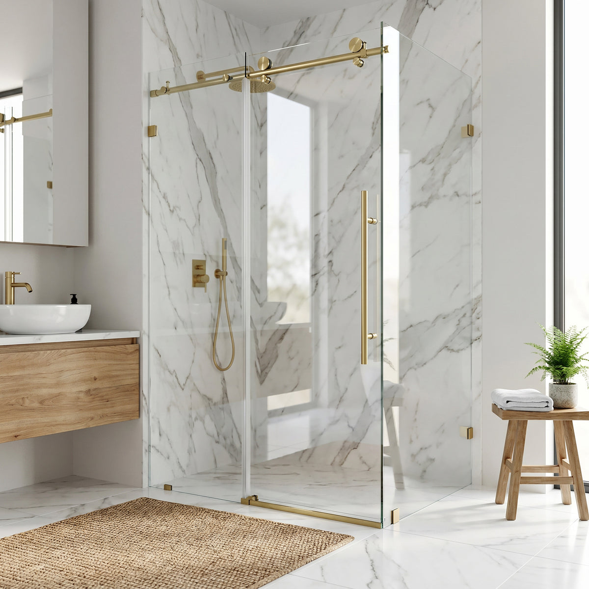 Elan E-Class Frameless Rectangle Shower Enclosure