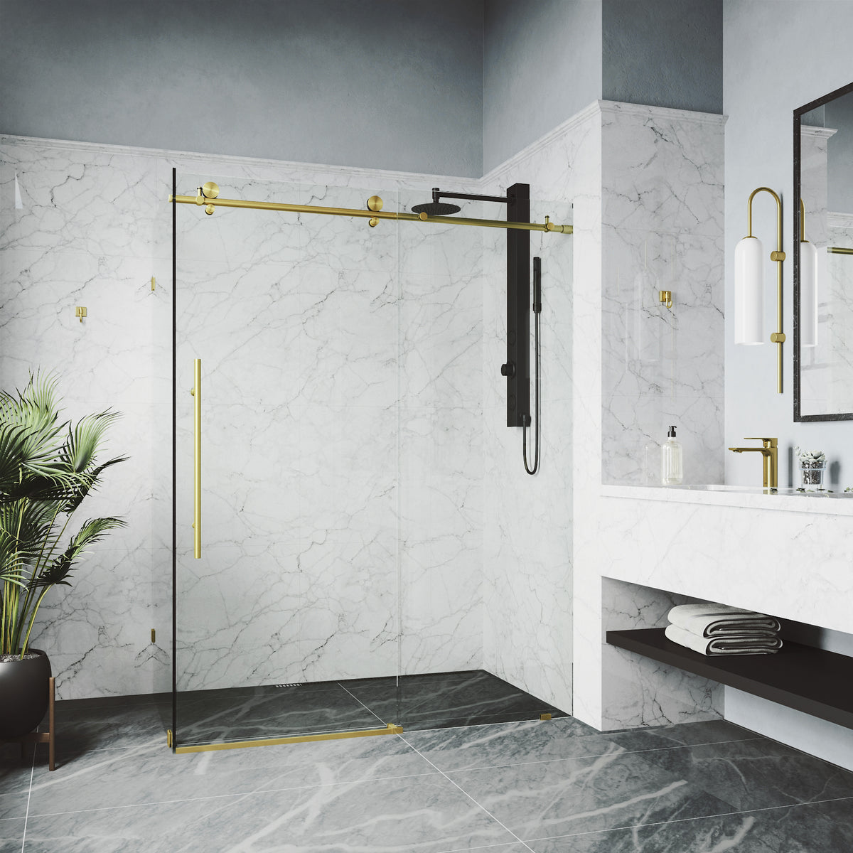 Elan E-Class Frameless Rectangle Shower Enclosure