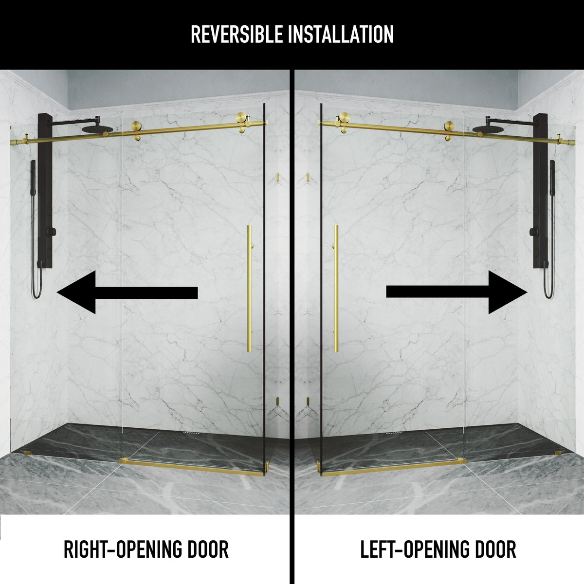 Elan E-Class Frameless Rectangle Shower Enclosure