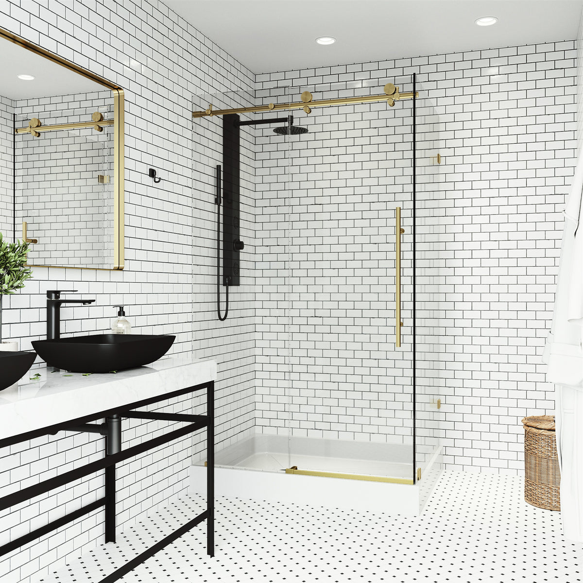 Elan E-Class Frameless Rectangle Shower Enclosure