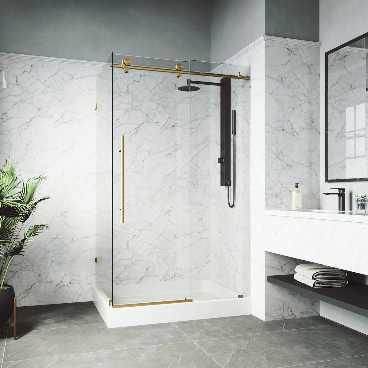 Elan E-Class Frameless Rectangle Shower Enclosure