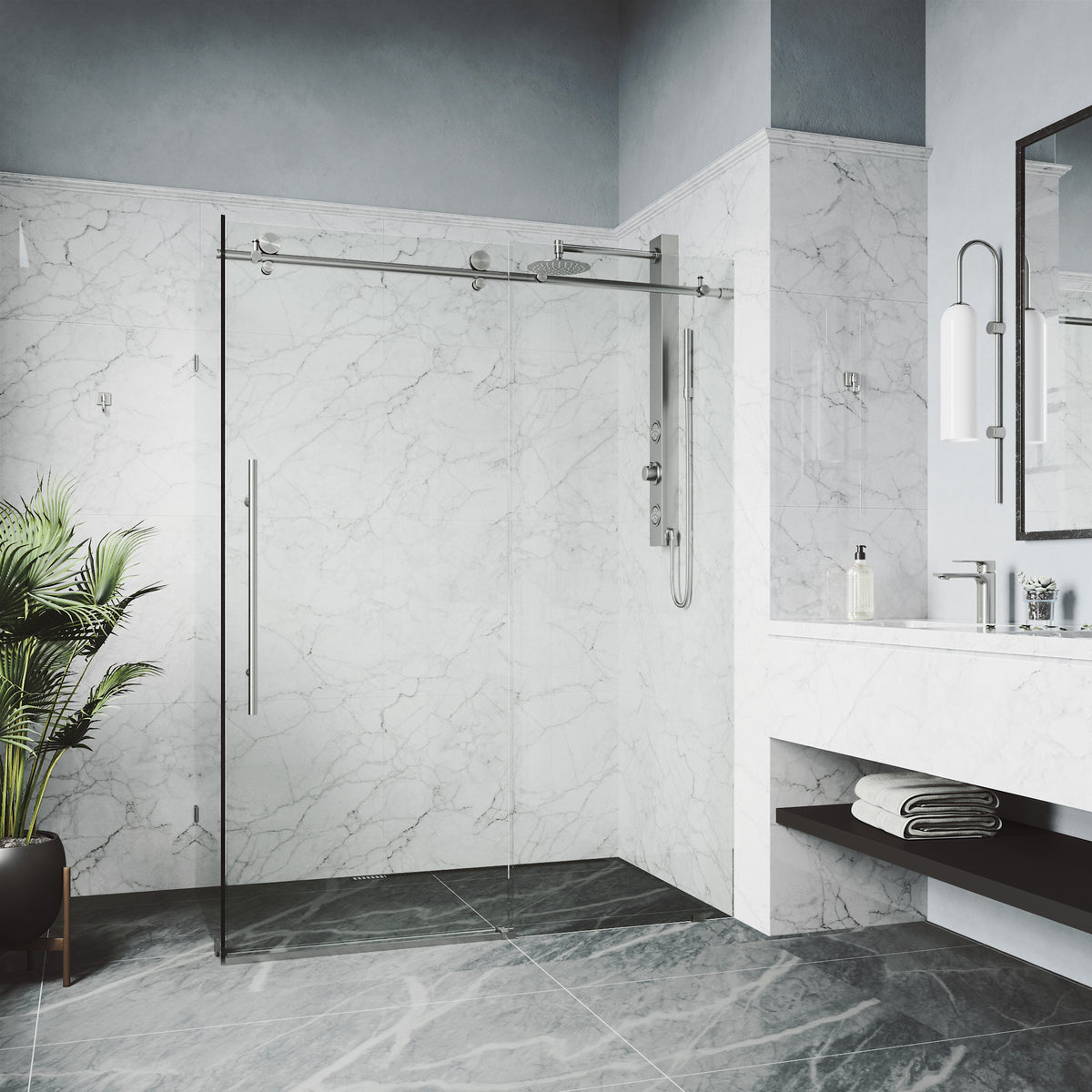 Elan E-Class Frameless Rectangle Shower Enclosure