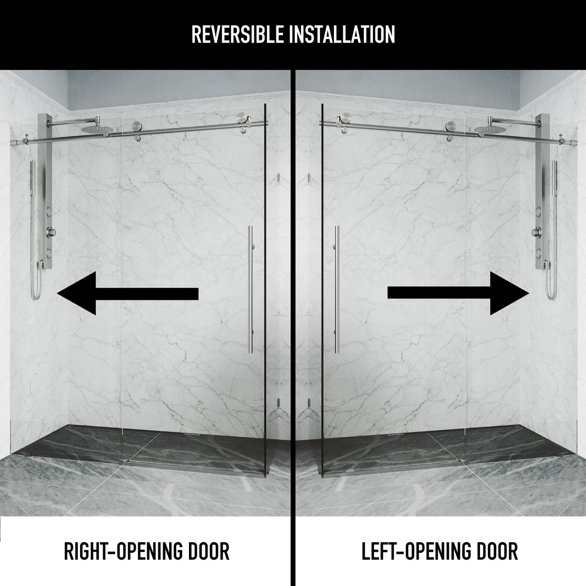 Elan E-Class Frameless Rectangle Shower Enclosure