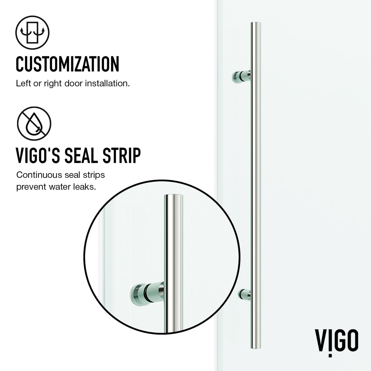 Elan E-Class Frameless Rectangle Shower Enclosure