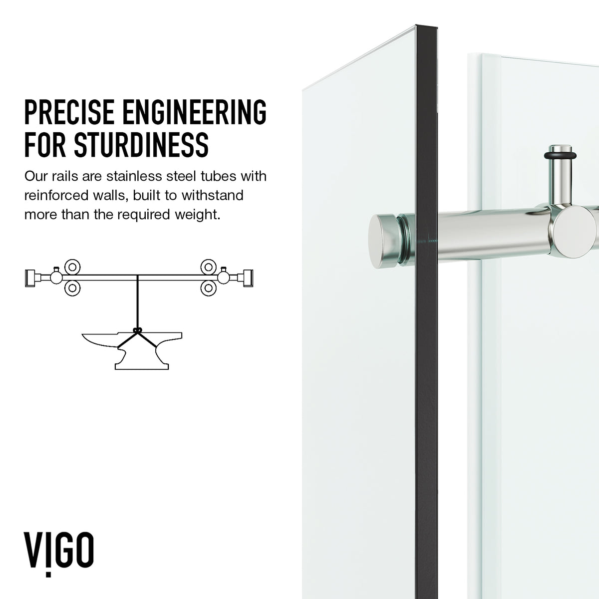 Elan E-Class Frameless Rectangle Shower Enclosure