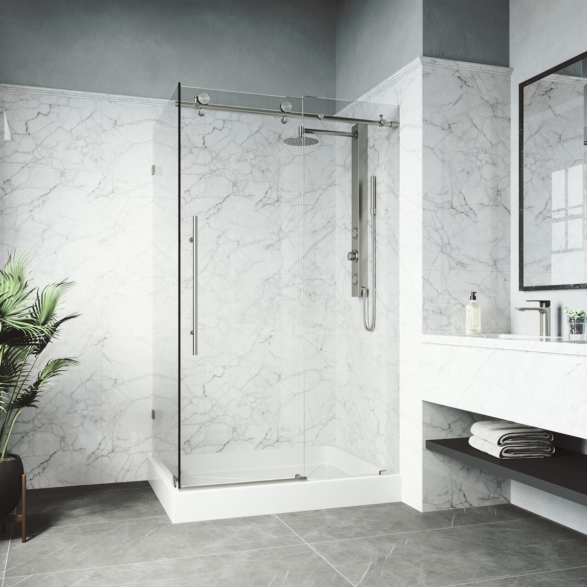 Elan E-Class Frameless Rectangle Shower Enclosure