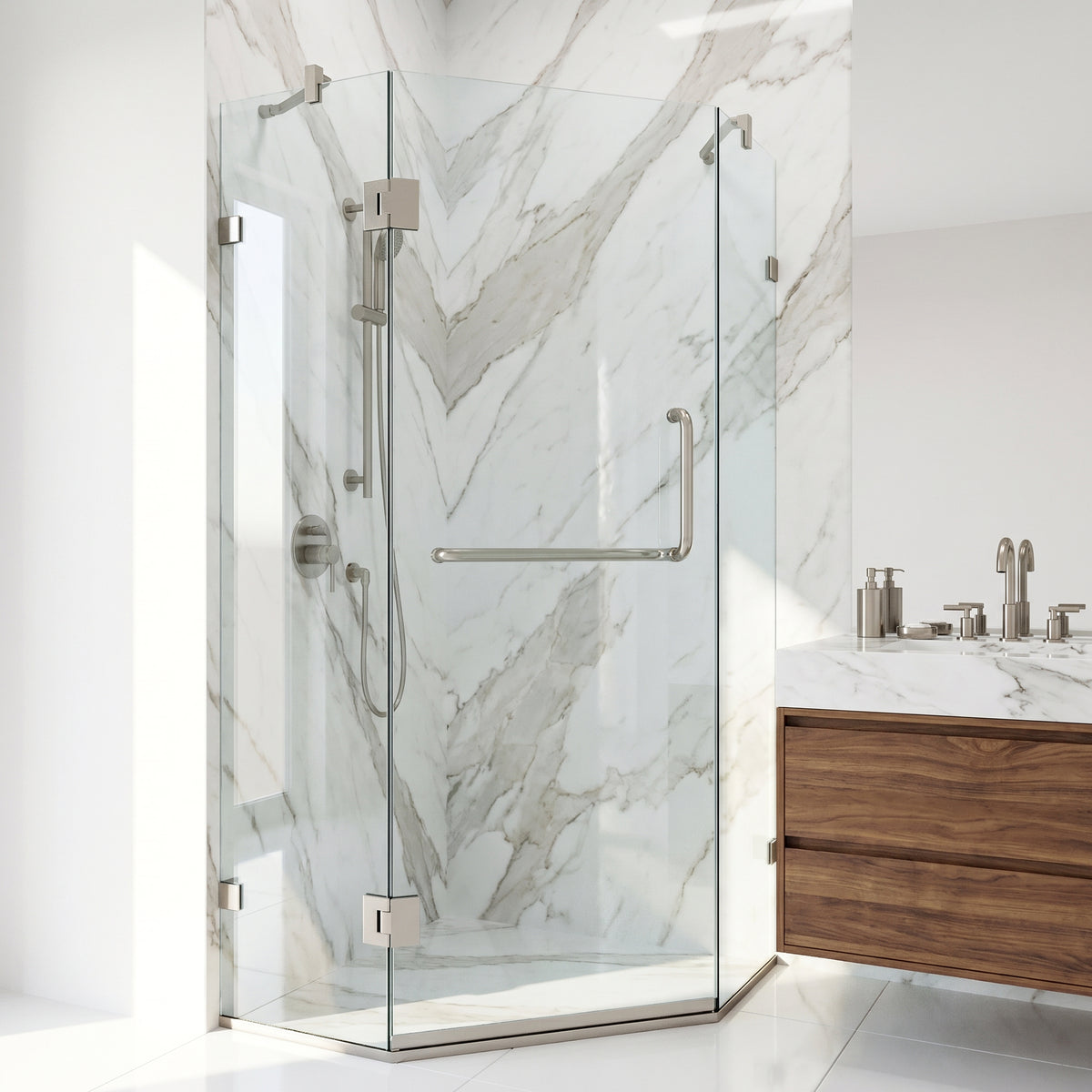 Piedmont Frameless Neo-Angle Shower Enclosure