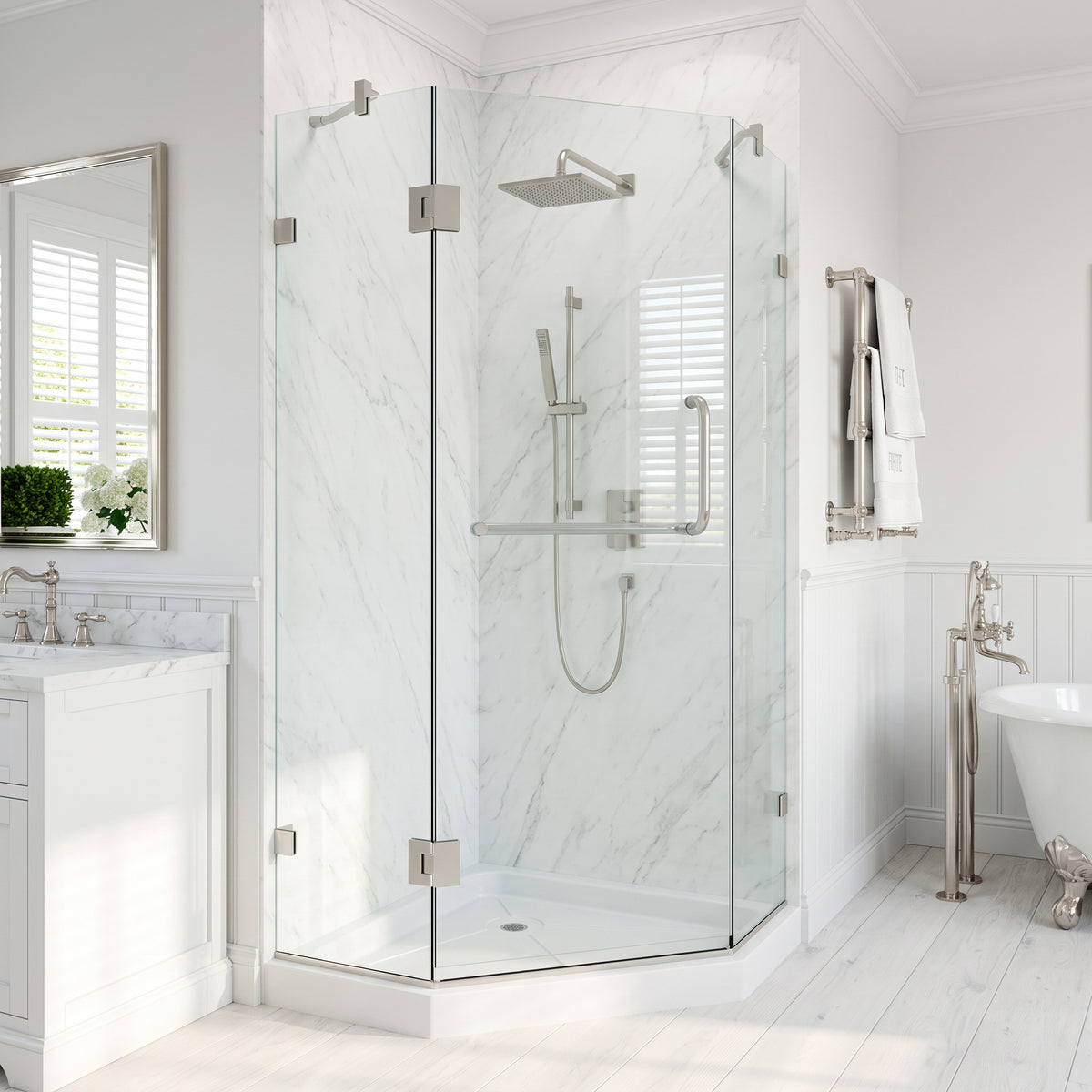 Piedmont Frameless Neo-Angle Shower Enclosure