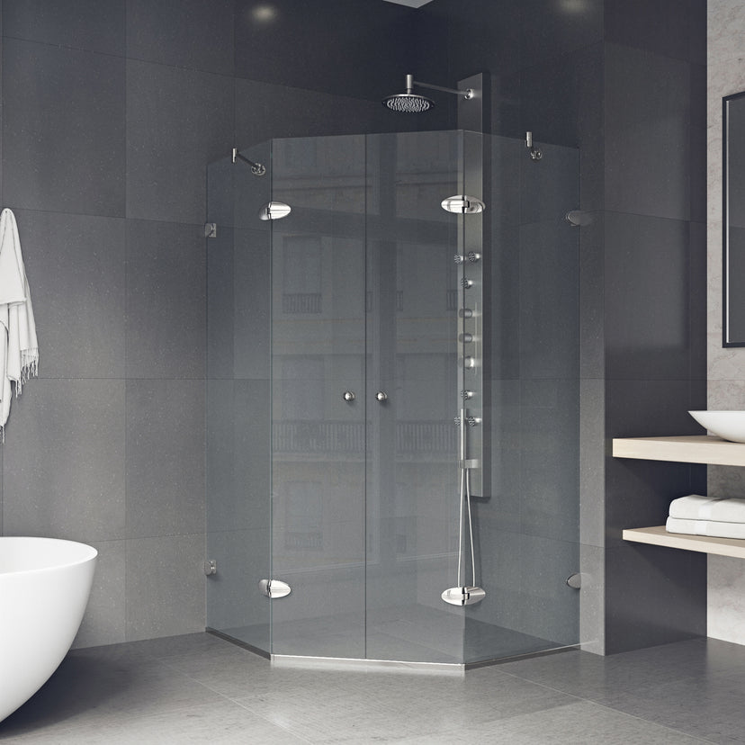 Gemini Frameless Neo-Angle Shower Enclosure