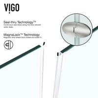 Gemini Frameless Neo-Angle Shower Enclosure