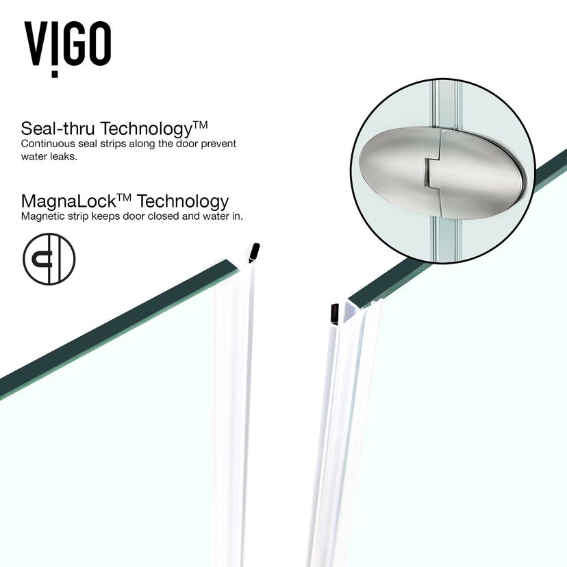 Gemini Frameless Neo-Angle Shower Enclosure