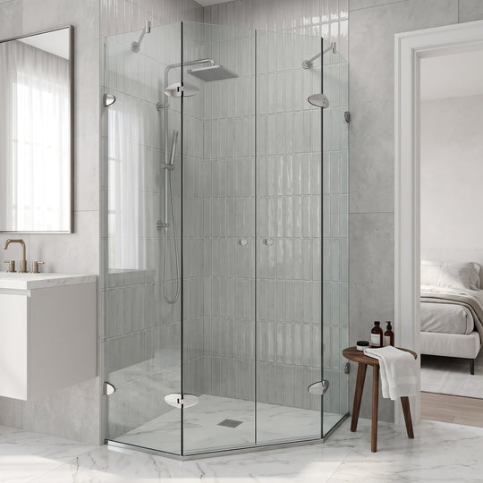 Gemini Frameless Neo-Angle Shower Enclosure