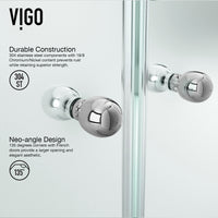 Gemini Frameless Neo-Angle Shower Enclosure