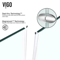 Gemini Frameless Neo-Angle Shower Enclosure