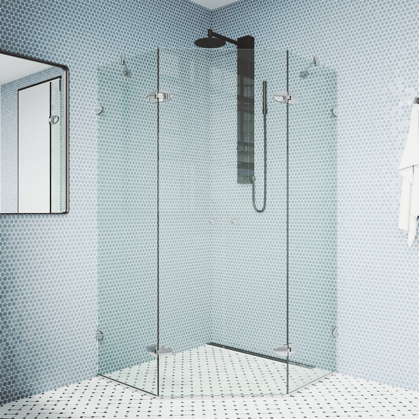 Gemini Frameless Neo-Angle Shower Enclosure