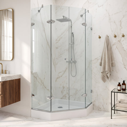 Gemini Frameless Neo-Angle Shower Enclosure