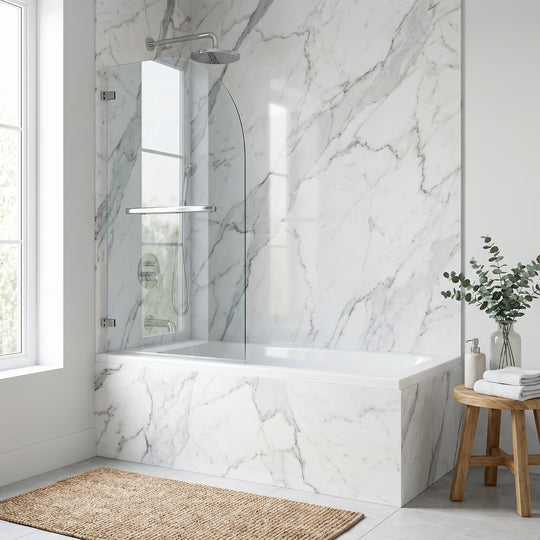Orion Frameless Hinged Tub Door