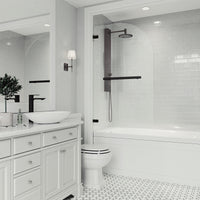 Orion Frameless Hinged Tub Door