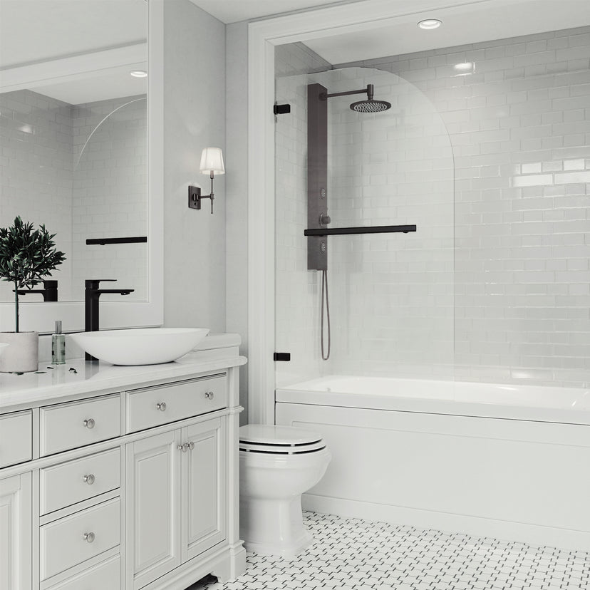 Orion Frameless Hinged Tub Door