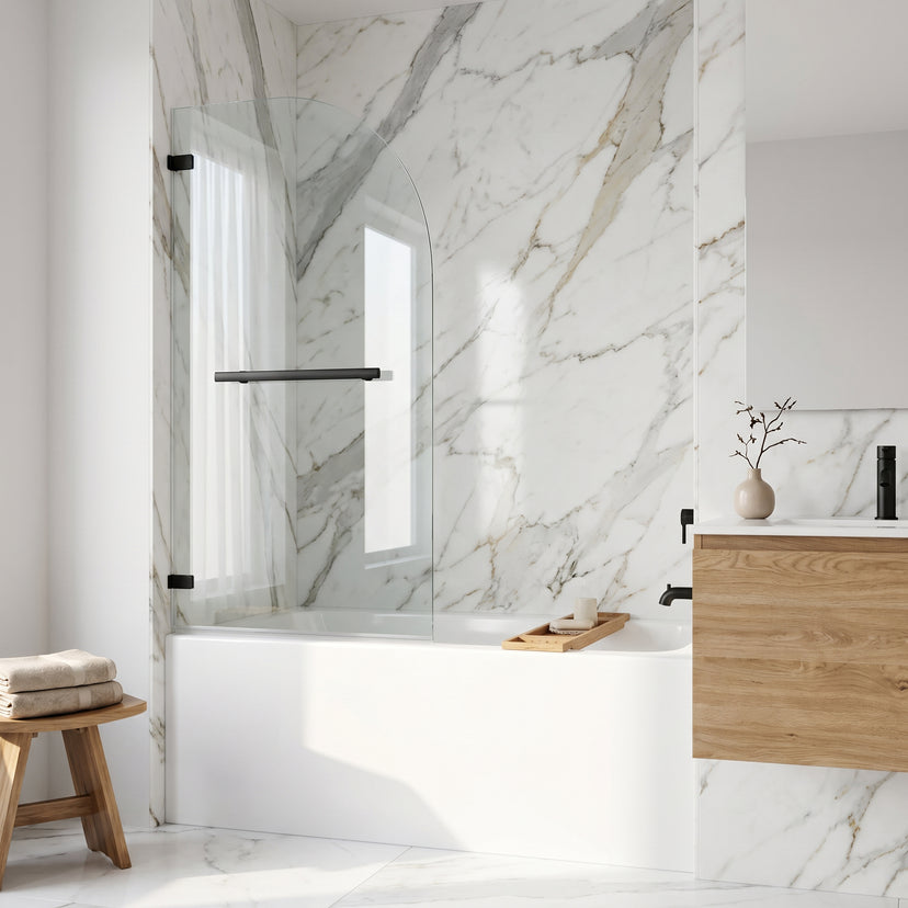 Orion Frameless Hinged Tub Door