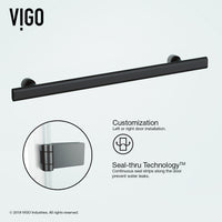 Orion Frameless Hinged Tub Door