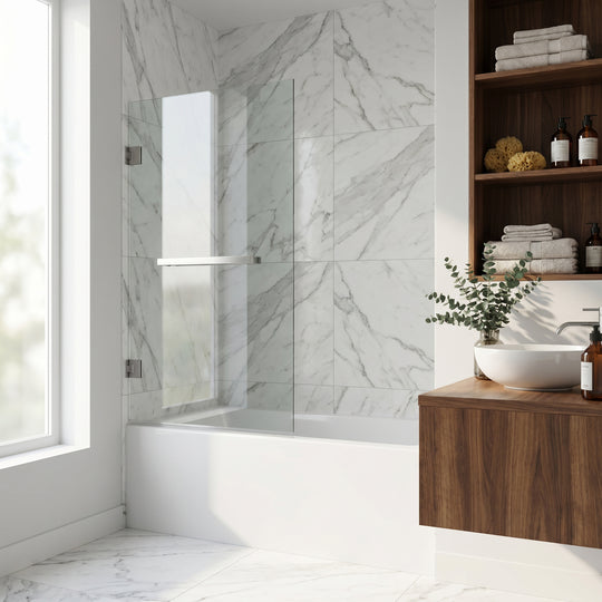 Rialto Frameless Hinged Tub Door