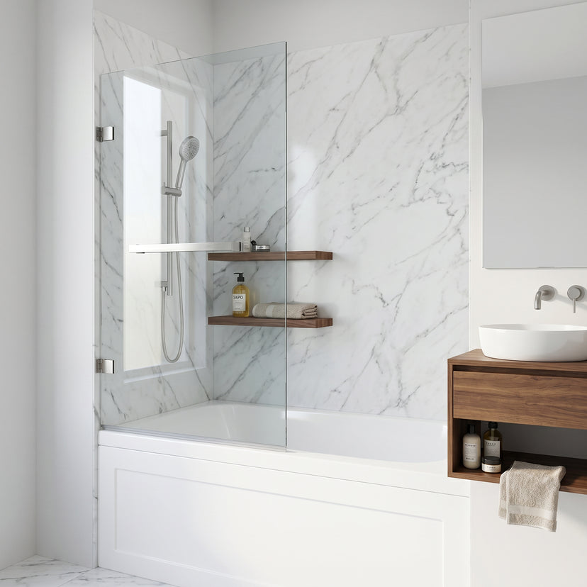 Rialto Frameless Hinged Tub Door