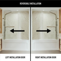 Rialto Frameless Hinged Tub Door
