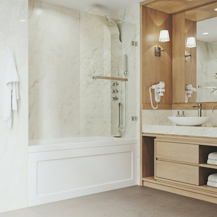 Rialto Frameless Hinged Tub Door