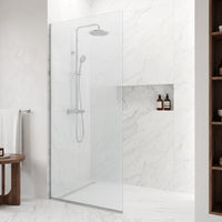 Meridian Zenith 34 x 74 in. Semi-Framed Fixed Shower Screen