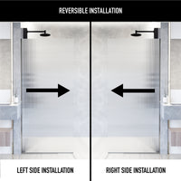 Meridian Zenith 34 x 74 in. Semi-Framed Fixed Shower Screen